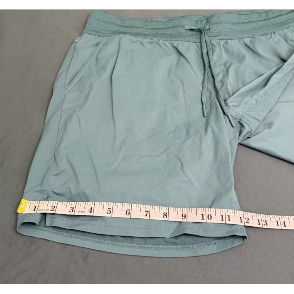 The North Face Aphrodite Shorts Womens Sz Large Green Bermuda Drawstring Pockets - Picture 7 of 8